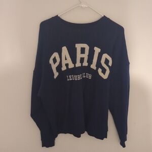 Grayson Threads Navy Blue Paris Sweatshirt